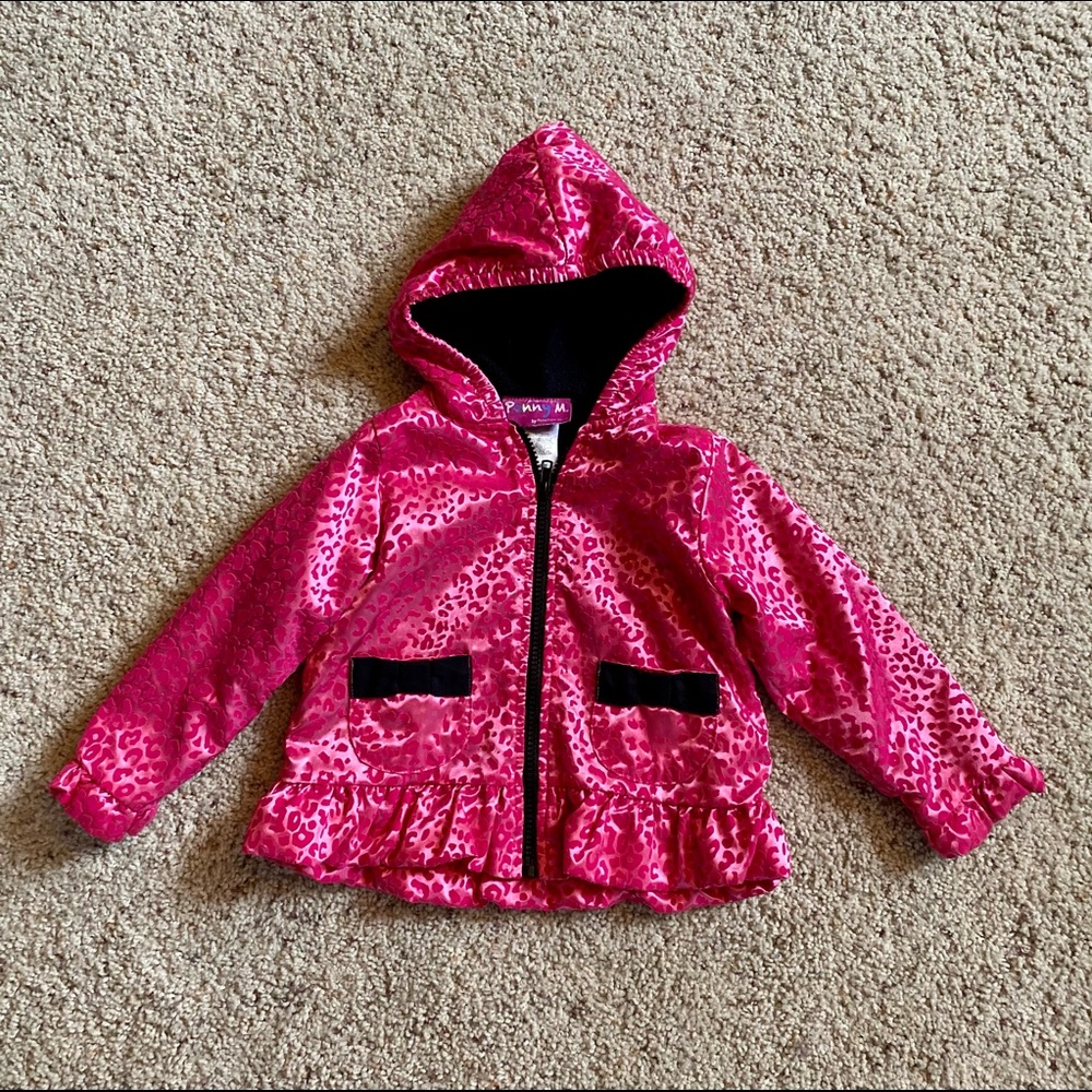 Girt’s Pink Velvet Jacket. Penny Mack.  2T
